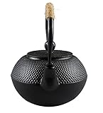 6-teiliges japanisches Gusseisen-Teeservice schwarz (0,8l)