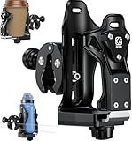 Kewig Anti-Diebstahl-Motorrad-Getränkehalter, extra groß, verstellbare Größe, Fahrrad-Wasserflaschenhalter für Flaschen mit 5 - 9,1 cm Durchmesser, Motorrad-Getränkehalter für Kinderwagen, Moto,