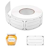 Etiketten Selbstklebend - Vaktop 600 Stück Etiketten zum Beschriften, Klebeetiketten, Marmeladen Etiketten - für Gläser, Marmelade, Flaschen, Tüten Aufkleber (30x50mm)