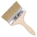 1 Stück Pinsel Breit 120mm, Lasur- und Malerpinsel für Holz, Lacke und Wandfarbe, Flachpinsel, Flächenstreicher