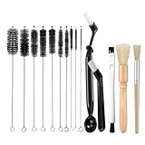15 Stück Kaffee Reinigungsbürste Set für Kaffeevollautomaten - Barista Pinsel für Espresso und Werkzeug