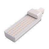 New Lon0167 Transparenter Deckel, horizontal, zuverlässig, für LED-Leuchtröhre, AC/DV, 12 V, 9 W, 3000 K, G24, 2P (id:308 59 28 fd5)