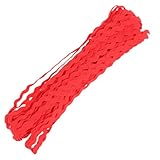 COHEALI 2 Rollen Breites Wellenförmiges S form Zierband Farbiges Stoff spitzenband Yards DIY Bastelband für Kleidung Taschen Umstandsmode Langlebiges Nähzubehör in Rot