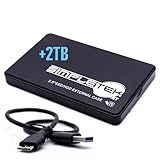 SIMPLETEK - Externes Gehäuse USB 3.0 + HDD 2 TB