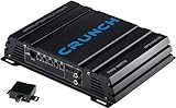 Crunch GPX1100.1D – Monoblock Class-D Verstärker mit 1100W Maximalleistung, Bass Boost, Tiefpass- & Subsonic-Filter, RCA & Hochpegeleingang, Basspegel-Fernbedienung