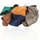 Leder-Reste (Velours) 500 g Beutel bunt sortiert in mindestens 4 Farben, mindestens DIN A4