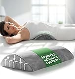 WELL B4 Ergonomisches Lendenwirbelkissen für Bett & Sofa - Lendenkissen zur Rückenstütze im Liegen - Lordosekissen für die Lendenwirbelsäule - Rücken Lendenstützkissen, Lumbar Support Pillow - GRAU