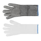 FOLODA Levels 5 Schnittfester Handschuh Edelstahlgeflecht Metallhandschuh Schneidehandschuh Für Metzger Fleisch Austern Schneiden