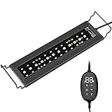 NICREW 24/7 Aquarium LED Beleuchtung, Aquarium Lampe mit Timer, IP67 Wasserdicht, 28-42 cm