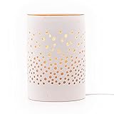 Candle-Brothers Elektrische Duftlampe | Duftlampe Elektrisch Wachs | Duftlampe Keramik | Aromalampe Dekoration Wohnzimmer | Dots | Steckdosen Lampen | Dekoration Büro