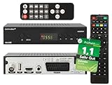 [ Test SEHR GUT, Note 1.1 *] Zehnder HX 2100 Full HD Kabel Receiver mit PVR Aufnahmefunktion, DVB-C Receiver für Kabelfernsehen Kabelanschluss (Zehnder Receiver HX-2100 + Senioren Fernbedienung)
