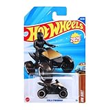 Hot Wheels Tesla Cyberquad HYX91 HW Dirt 4/10 Short Card schwarz Gold Tesla Lizenz Mattel 2025 1:64