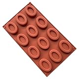 Silikon-Keksform, Silikon-Kuchenformen | Seifenherstellungsformen Ovale Seifenform Mit Mehreren Gittern | Hitzebeständige Pralinenformen, Backformen Für Schokoladenkuchen, Seife