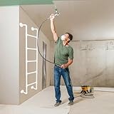 Robuste Leiter für Kellerfenster, ideal für Zuhause, Wohnmobil und Arbeiten im Freien, weiß, Eingangsleiter, 210,8 cm, Wandmontage, Mehrzweckleiter