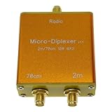 HondoKet 10 W V/U 2 M 70 cm Mikro-Diplexer-Duplexfilter, Wird Zwischen Sender und Antenne Platziert (mit Gehäuse)