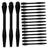 Kisangel 50 Stück Teiliges Nylon Dartschäfte Gewinde mit Hoher Bruchfestigkeit Schwarze Outdoor Dart Stems Professionelle Schäfte für Dartliebhaber und Wettkampfgebrauch