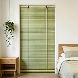 Natürlich Bambusrollo Rollo Bambus 30 x 165 cm Atmungsaktiver Wetterfest Sonnenschutz Rollo Bambus Bambusrollo für Fenster Und Türen, A