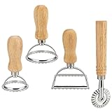 ZEONHEI 4 Stück Ravioli Ausstecher Set, Ravioli Ausstecher Teigtaschenrad Former, Ravioli Maker Stempel zum Knödel Kekse Nudel