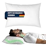 KNERST Orthopädisches Kopfkissen - Ergonomisches Nackenstützkissen für gesunden Schlaf - atmungsaktives & hypoallergenes Kissen - ideal für Rücken- & Seitenschläfer - Bettkissen