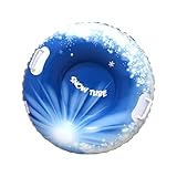 Aufblasbare Schneerohr Im Freien Mit Bequemem Griff, 80x80x25 cm, Aufblasbarer Schneerohr, Winterschlitten Mit Griffen, Hochleistungsdesign, Für Park, Garten, Aktivitäten, Weihnachten, Abenteuer