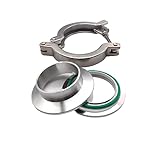 KF50 Edelstahl-Vakuum-Sichtfenster, gehärtetes Fenster, Flanschanschluss for Hochvakuum-Labor, industrielle wissenschaftliche Verwendung(Welding set)