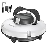 Redkey S100 Poolroboter Akku, Akkulaufzeit 130 Minuten,Max Steigung 18°,Selbstparkend, Automatische Poolreiniger Kabelloser, Poolreinigungsroboter,Geeignet für Flache Pools bis zu 100 m²