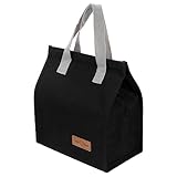 PRETYZOOM Isolierte Lunch Tasche Für Unterwegs Wiederverwendbare Brotdose Aus Oxford Stoff Tragbare Picknicktasche Für Schule Und Büro Wärmehaltebeutel Für Mahlzeiten