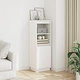 BOWEKAM Home & Garden-Highboard weiß 37x34x110cm Massivholz Kiefer Möbel Wahl