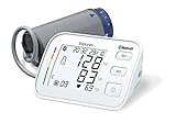 Beurer BM 57 Oberarm-Blutdruckmessgerät, digitaler Blutdruckmesser mit großer Manschette bis 43 cm, App-Anbindung via Bluetooth