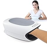 HealthRelife Handmassagegerät mit Wärme und Kompression, Massager Schmerzlinderung für Handgelenk & Finger，Geschenke für Frauen und Männer（Weiß）