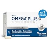 Omega 3 Kapseln hochdosiert - 1 Kapsel täglich liefert 800 mg Omega-3 (400 mg EPA & 300 mg DHA) - einzeln geschützt für Frische & Stabilität - Fischöl in Triglycerid-Form - 3 Monate