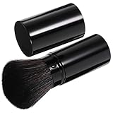Cabilock Einziehbarer Puder Rougepinsel Metallgehäuse Tragbarer Makeup pinsel für Lose Puder Reisen Kompakt und Vielseitig für Damen