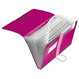 Herlitz 11217114 Fächermappe A4 PP 12 Fächer beere