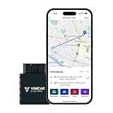 Vimcar elektronisches Fahrtenbuch, finanzamtkonform, OBD2-Stecker inkl. 12 Monate Software-Lizenz, automatische Aufzeichnung | GPS, EU SIM Karte, universell, Fahrzeuge ab Baujahr 2001