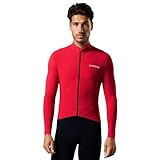 Acelera Warmes Radlerhemd Herren Langarm-Radlerhemd Radfahrer-Bekleidung Radlerhemd - M