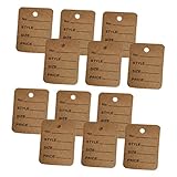 STOBOK 1000 Stück Preisschild Schmuck-display-etikett Ring-tag Schmucketikett Warenkennzeichnungsschild Produkt Fan-shop Speichern Etiketten-hang-tags Beschreibbares Mini-etikett Papier