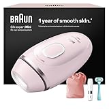 Braun Smart IPL Geräte Haarentfernung Silk·expert Mini — Dauerhafte Laser Haarentfernung für Zuhause, Designed in Germany — Inkl. Etui, Mini-Gesichtstrimmer, Venus Rasierer — PL1112, Rosa