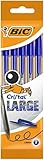 Bic Cristal Large Kugelschreiber, 5 Stück blau
