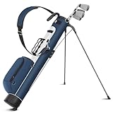 Findway Golf Stand Bag mit verstellbaren Schultergurten, 2-Wege-Teiler, 2 Taschen, leicht zu tragende Bleistift-Golftragetasche für Männer und Frauen