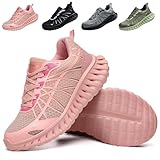 Aicherheitsschuhe Damen 38 Arbeitsschuhe Sicherheitsschuhe mit Stahlkappe Sommer Arbeit Schuhe Frauen Turnschuhe Sportlich Sicherheit Sneaker Schutzschuhe Atmungsaktiv Rosa