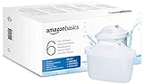 Amazon Basics Wasserfilterkartuschen, 6 stück, 1er-Pack, passend für alle BRITA Systeme inkl. PerfectFit & Amazon Basics Systeme