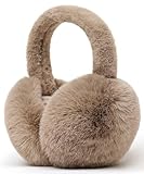Unning Winter Ohrenwärmer Damen Verstellbar & Faltbare Ohrenschützer Mode Kunstpelz Weich Ohrenschütz Plüsch Ear Muffs for Women