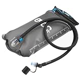 EVOC HYDRATION BLADDER 2 INSULATED Trinkblase (auslaufsicherer Trinkbeutel mit isoliertem Schlauch, BPA- & PVC-frei, leicht zu reinigen), Carbon Grey