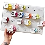 Crochet Advent Calendar Garn Adventskalender 2024 mit lebendigen Farben Familie Förderung DIY Weihnachtskalender Yarn Adventskalender 2024, Weihnachts -Adventskalender