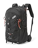Terra Peak® Premium Wanderrucksack 30L (FLEX 30) Damen Herren & Erwachsene mittel schwarz - Trekking-Rucksack wasserdicht - Daypack Rucksack & Tagesrucksack Trinksystem & Rückenbelüftung zum Wandern