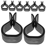 DECHOUS 12St Rattan-Möbelklammern Weiden Gartenmöbelabdeckungen wasserdicht kunststoffclips kunstoffclips Verbindungsstücke für Korbmöbelklemmen Befestigungen für Korbsessel Plastik Black