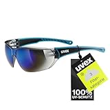 uvex sportstyle 204 - Sportbrille für Damen und Herren - 100% UVA-, B, C Schutz - druckfreier Sitz & perfekter Halt - blue/blue - one size