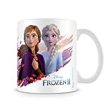 Frozen Die Eiskönigin Tasse für Kinder - Trinkbecher für Mädchen, ca. 240 ml, Porzellan, im Geschenkkarton - Kindertasse Anna und Elsa, Motivbecher