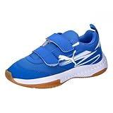 PUMA Varion II V Jr Indoor Court Shoe, Team Royal White-Gum, 34.5 EU