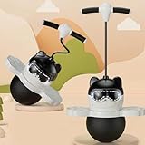 TQUEG Der Pogo Jumper mit Griff und Kugelpumpe ist mit Einer Luftpumpe zum Training und Balancieren Einer maximalen Belastbarkeit von 100 Kilogramm ausgestattet (Panda Black)